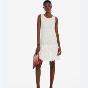 Desigual White Dress